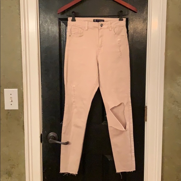 Missguided Denim - Missguided blush jeans Sinner high waist skinny 0